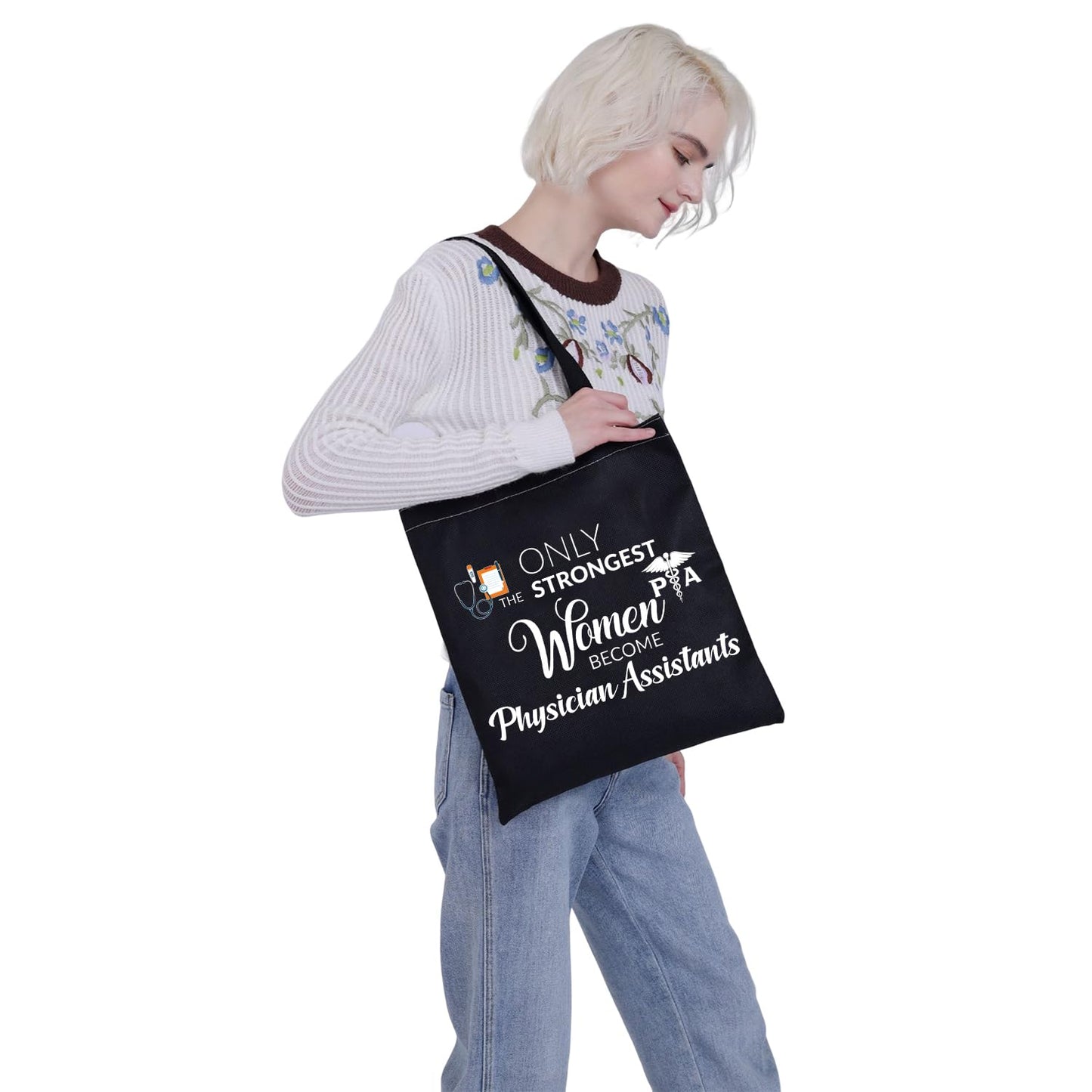 MBMSO Physician Assistant Tote Bag PA Medical Gifts PA Graduation Gifts Only the Strongest Women Become Physician Assistants