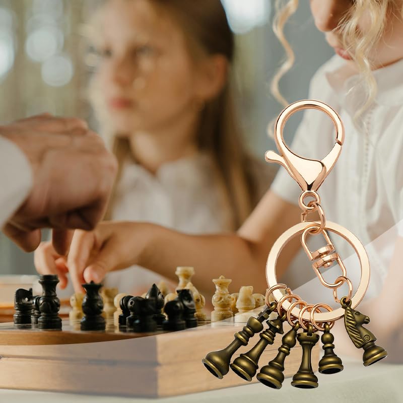 Kilener Chess Keychain Gifts for Men Women Key Chains for Car Keys Purse Bag Charms for Handbags Accessories