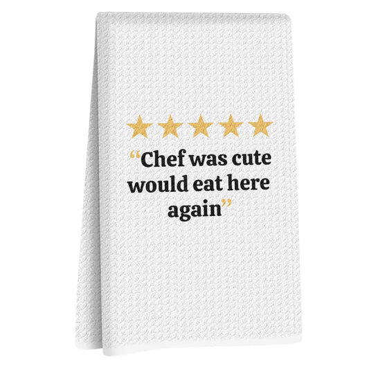 Funny Chefs Kitchen Towels - Chef Gifts, Funny Grilling Cooking Dish Towels, Tea Towel for Kitchen Decorative, Gifts for Chefs, Hand Cloth Tea Towel（14×24 Inch）
