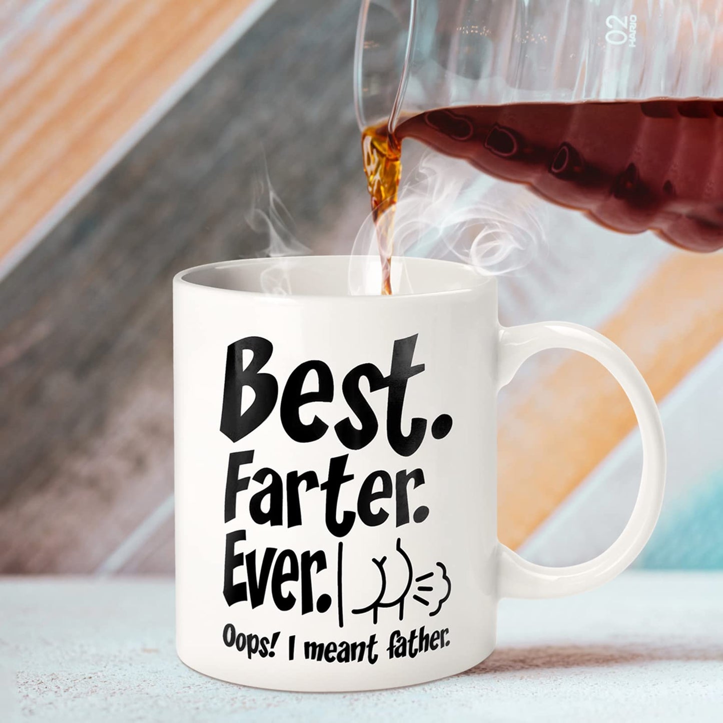 Fathers Day Funny Gifts for Husband Dad Him from Daughter Son Kids Wife - 11 OZ Ceramic Coffee Mug - Stocking Stuffers for Christmas Xmas,Birthday, Anniversary Gag Presents Ideas for PaPa Step Dad