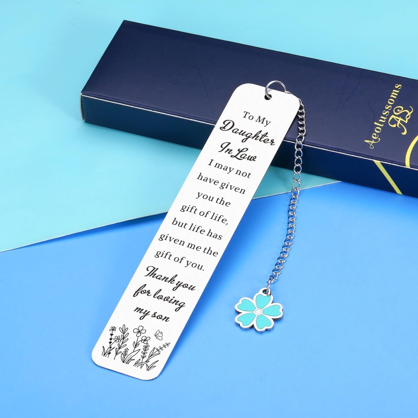 Future Daughter in Law Gifts from Mother in Law Daughter in Law Mothers Day Birthday Gifts for Daughter-in-Law Anniversary Wedding Gift for Bride from Mother-in-Law Bookmark for Book Lover Christmas