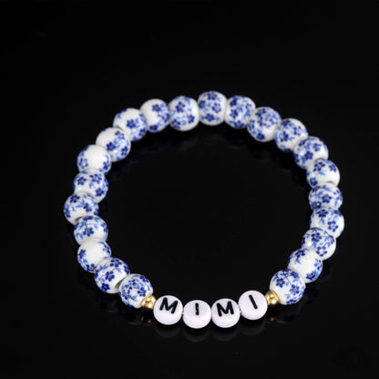 Kivosliviz Mimi Gifts for Birthday from Grandkids Grandson Grandma Mothers Day Jewelry Mimi Bracelet Blue