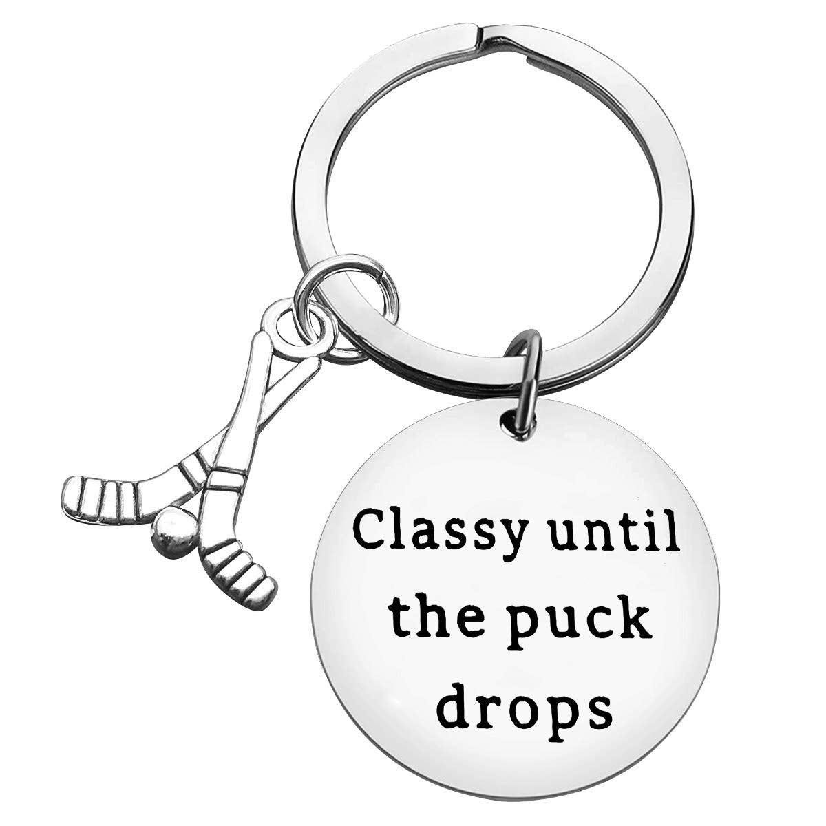 Ciyumu Ice Hockey Keychain Gifts for Hockeys Coach Player Key Chain Valentines Christmas Birthday Gifts for Daughter Son Teenager Boys Girls Men Women Teammate Players Jewelry