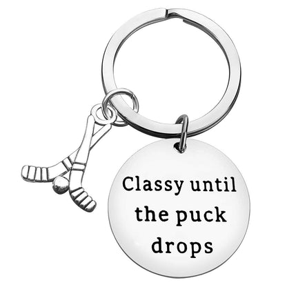 Ciyumu Ice Hockey Keychain Gifts for Hockeys Coach Player Key Chain Valentines Christmas Birthday Gifts for Daughter Son Teenager Boys Girls Men Women Teammate Players Jewelry