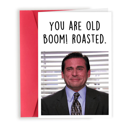 Funny Birthday Card for Her Him, The Office Birthday Gifts for Men Women, Michael Scott Card, Humor Bady Gifts for TV Show Fans