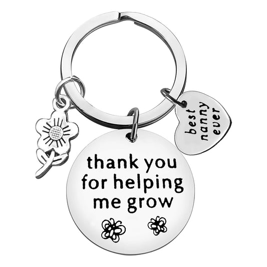 Vadaka Nanny Appreciation Jewelry Keychain Grandma Gift Nanny Gift from Grandchildren Thank You Present for Grandma Grandmother Babysitter Present Appreciation Gifts Christmas Birthday Gifts