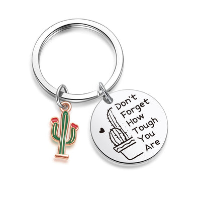 ZNOSVEI Cactus Keychain Encouragement Keychain For Women Cactus Decor Keychain