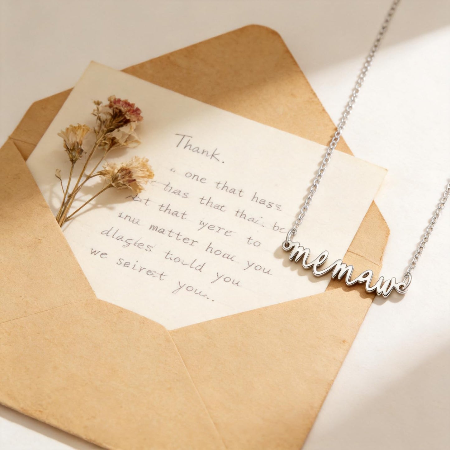 Memaw Gifts for Birthday from Grandkids Best New Wedding Grandma Jewelry Women Memaw Necklace