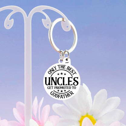 Godfather Proposal Gifts Godfather Gift Keychain Godparents Proposal Gift From Godchild Promoted To Uncle Godfather's Proposal Gifts Uncle Baby Announcement Baptismal Birthday Christmas for Men