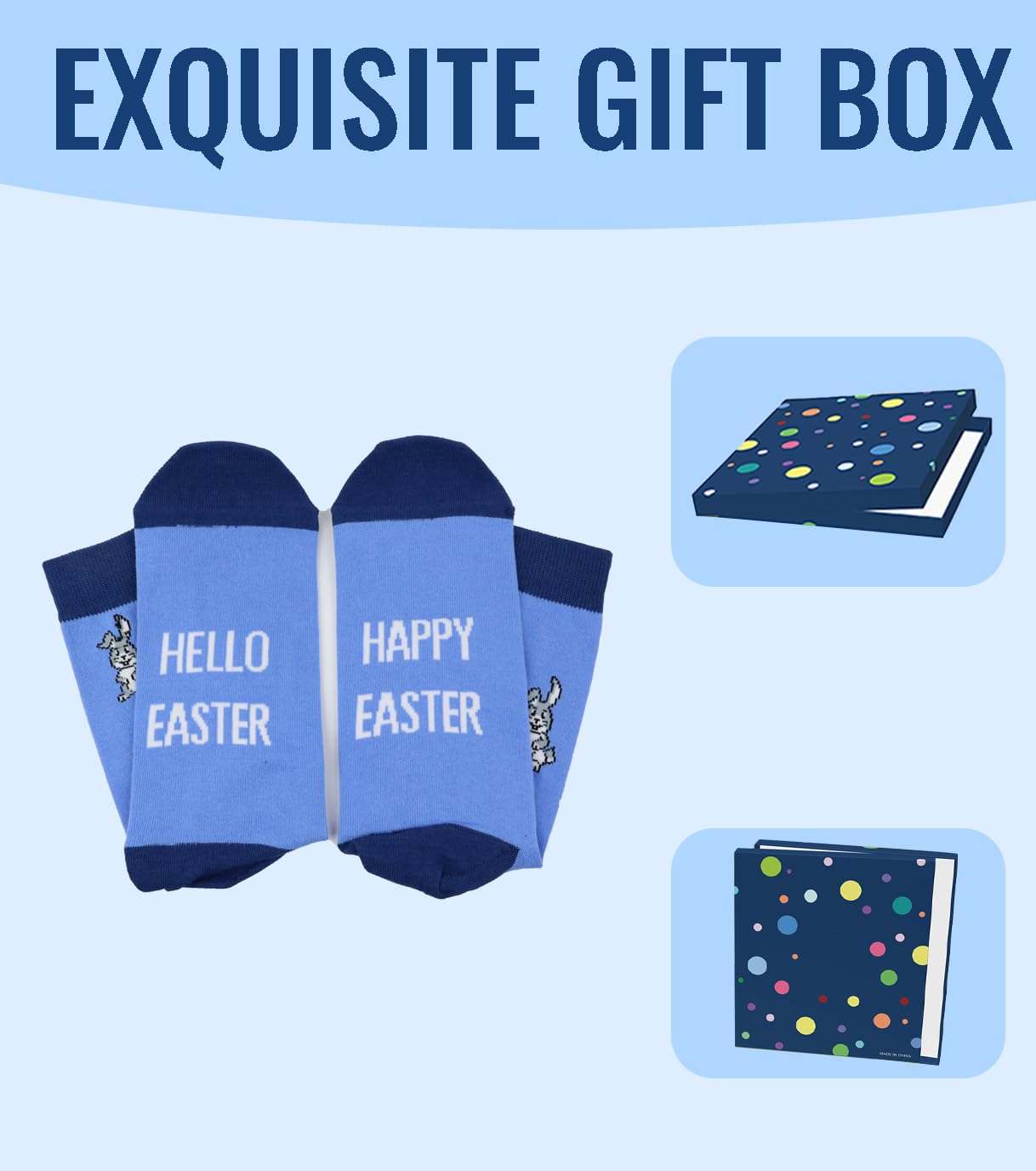 Animal Lover Gifts - Bunny Bird Squirrel Octopus Cat Giraffe Socks
