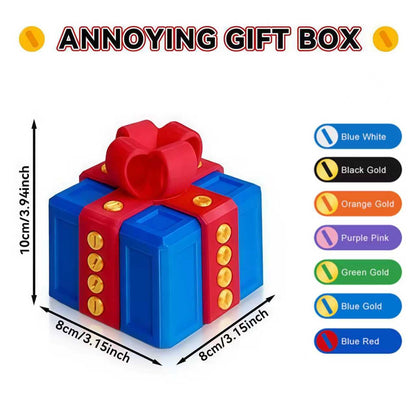 Shelprojsu Funny Valentines Day Gifts/Prank Box with Finger Gift Box/Surprise Box with Finger/Annoying 3D Printed Screw Gifts Boxes Ideal Gift for Lovers Birthday,Christmas,Halloween (Color/J)