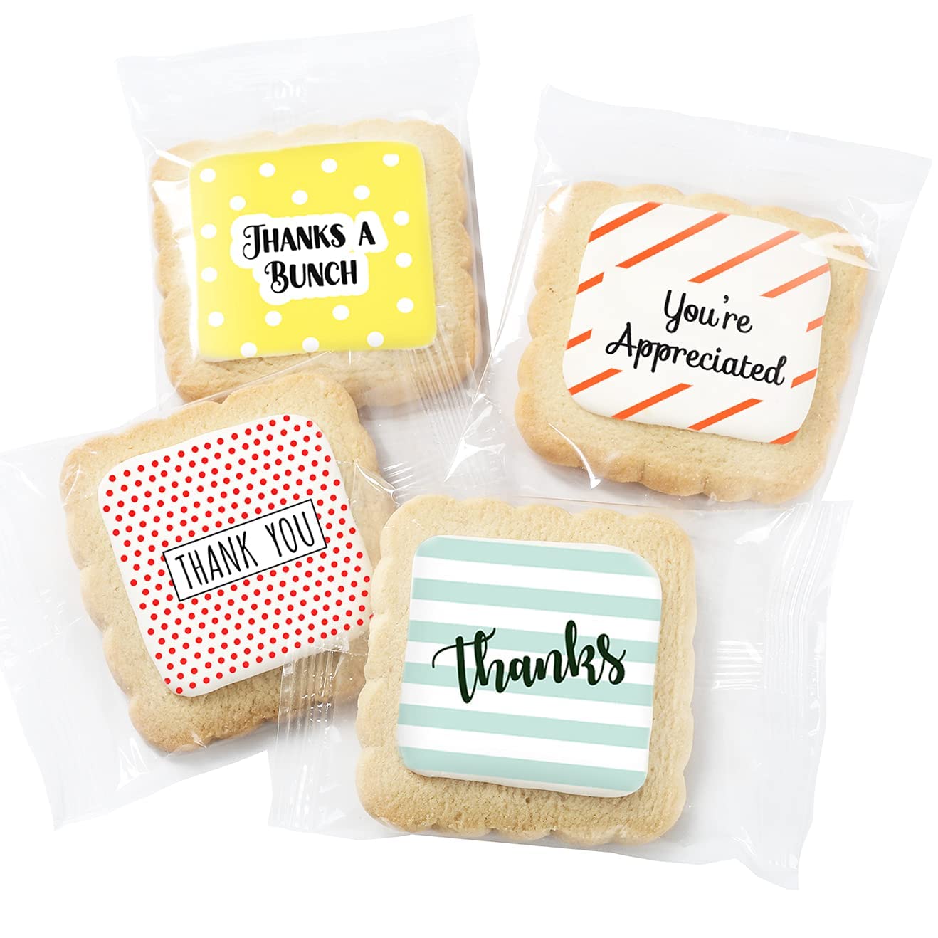 Thank You Gift Basket Decorated Cookies Employee appreciation for Men Women Nurses Employees Teacher Corporate Gifts | Individually Wrapped | 12 Pack | Appreciation Box