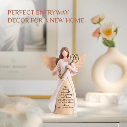 Storieme Housewarming Gifts New Home: House Warming Gift for Women Friend Homeowner - Guardian Angel Figurines for New Apartment Party Decorations Entryway Table Decor Ideas