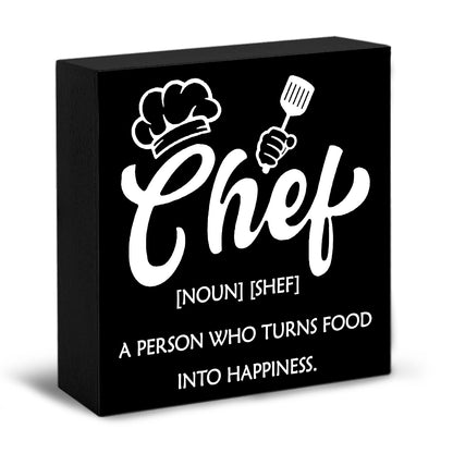 Chef Gifts For Chefs Men Women Wooden Sign Kitchen Decor Unique Gifts For Chefs Appreciation Gift Birthday Anniversary Christmas Gift