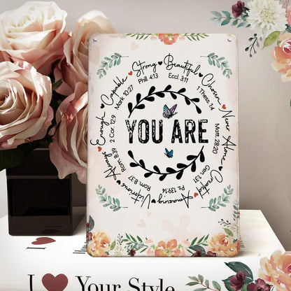 Gifts for women Metal Sign Encouragement Gifts for Best Friend Women, Inspirational Gifts 8x12 Inches Tin Sign