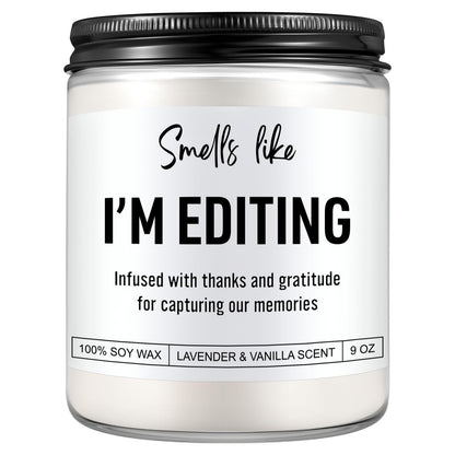 Candle, Photography Gifts for Photographers Men, Women, Photographer Gifts, Graduation, Cool Funny Presents for Photographers, Wedding, Camera Lovers, Videographer, Video Editor, Film Maker