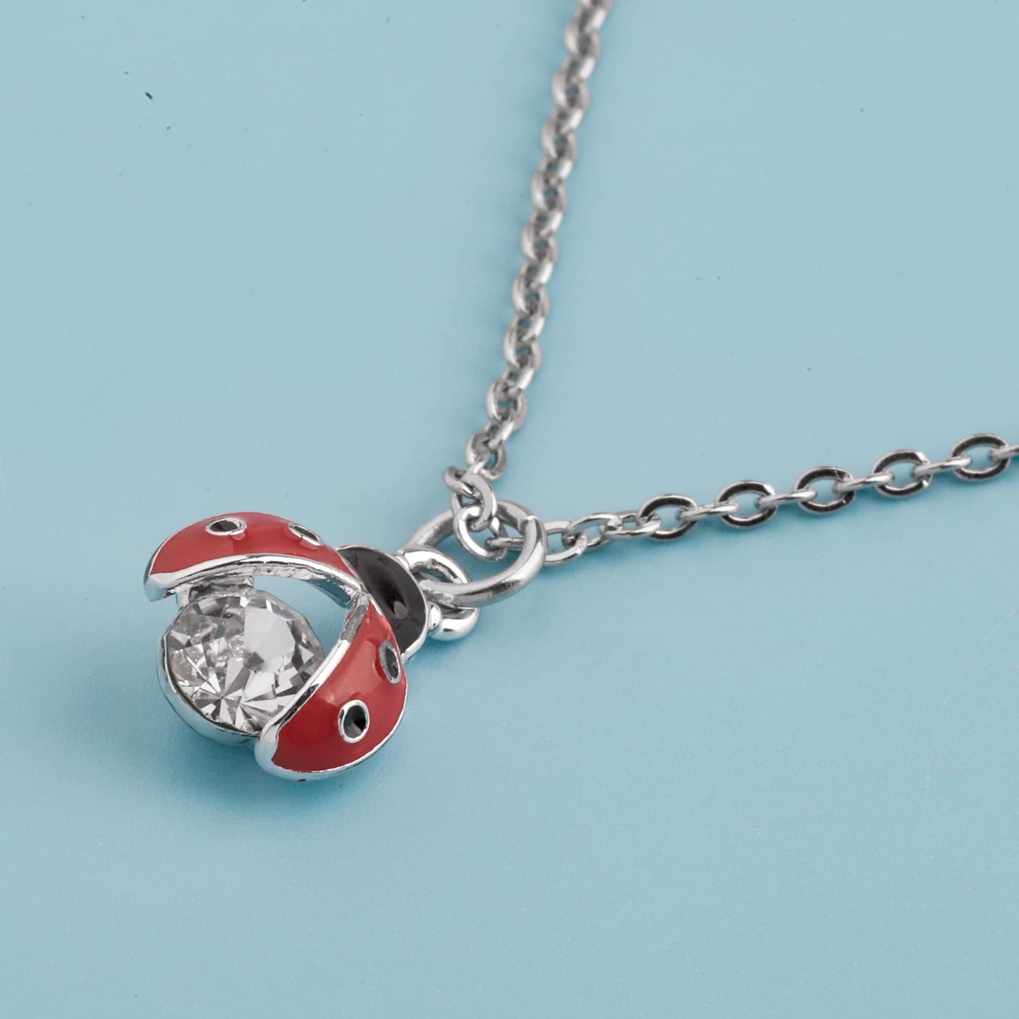 FUSTMW Ladybug Pendant Necklace Ladybug Gifts Jewelry Ladybug Necklace Charm Inspirational Gifts for Women