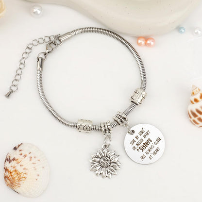 Sister Birthday Gifts Christmas Mothers Day Sisters Graduation Valentines Bracelet Sunflower,Butterfly,Elephant