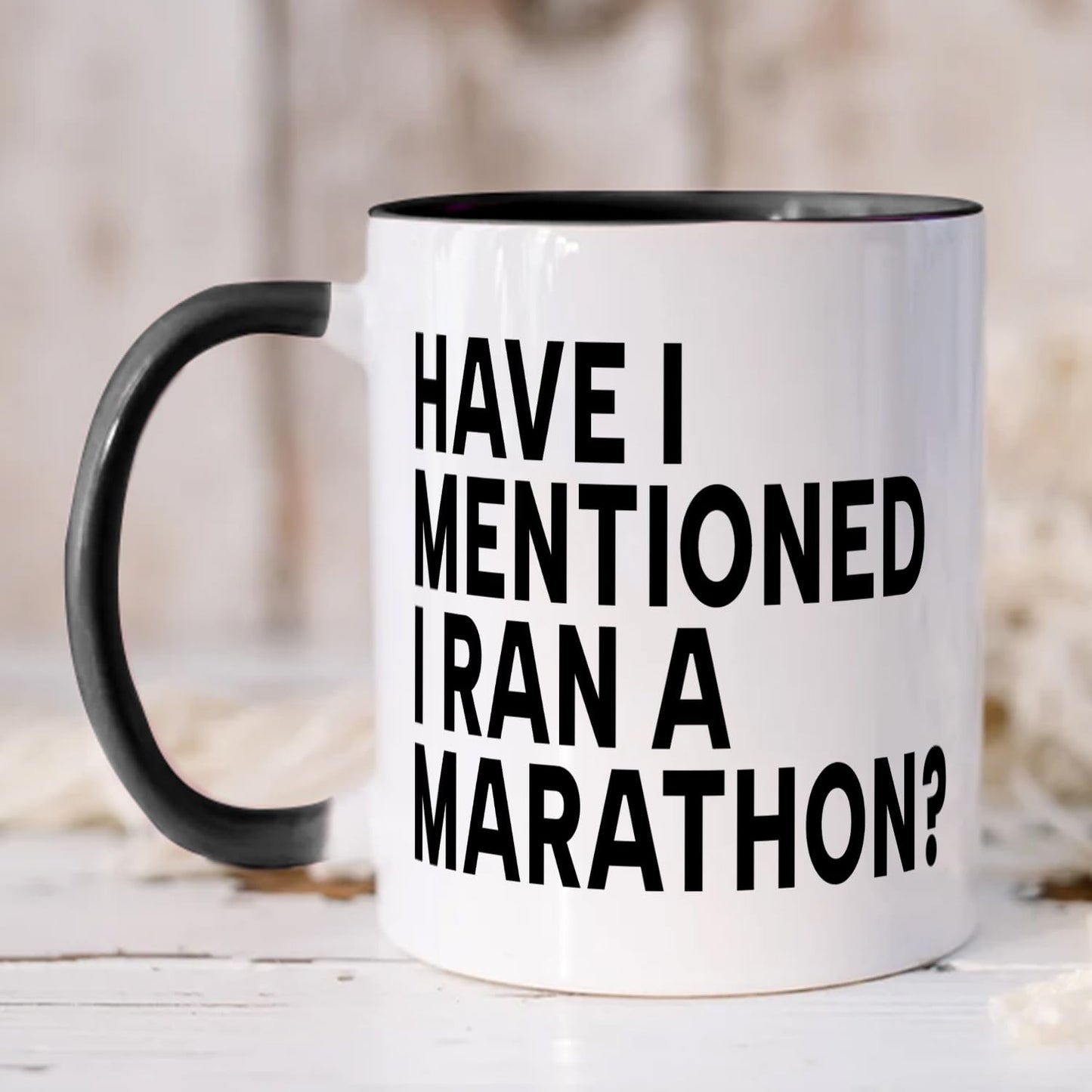 Running Marathon Lover Coffee Mug Gifts for Men and Women, Long Run Finisher Mug, Buddy Trail Fact Hobby Gift