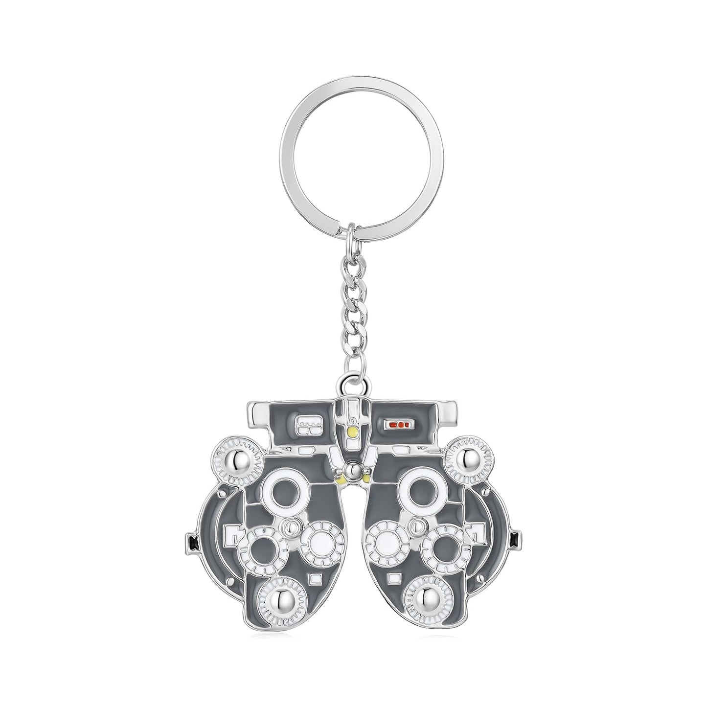 Medical Optometrists Keychain Ophthalmology Vision Test Optometry Enamel Pendant Keyring Jewelry for Eye Doctor Nurse