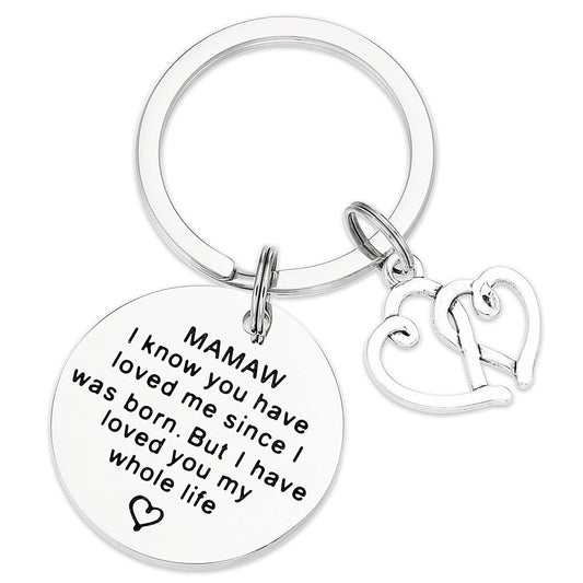 Mamaw Gifts Keychain for Women - Best Mamaw Ever Key Chains Gift