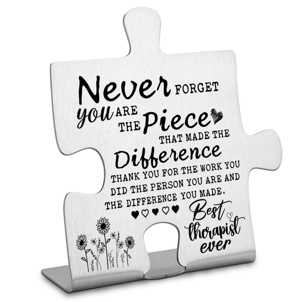 Thank you Appreciation gifts for Therapist, Therapist Gifts, Going Away Gift Retirement Gift for Therapist Coworker Boss, Gifts for Therapists, Therapist gifts for office Decor Plaque-DX179