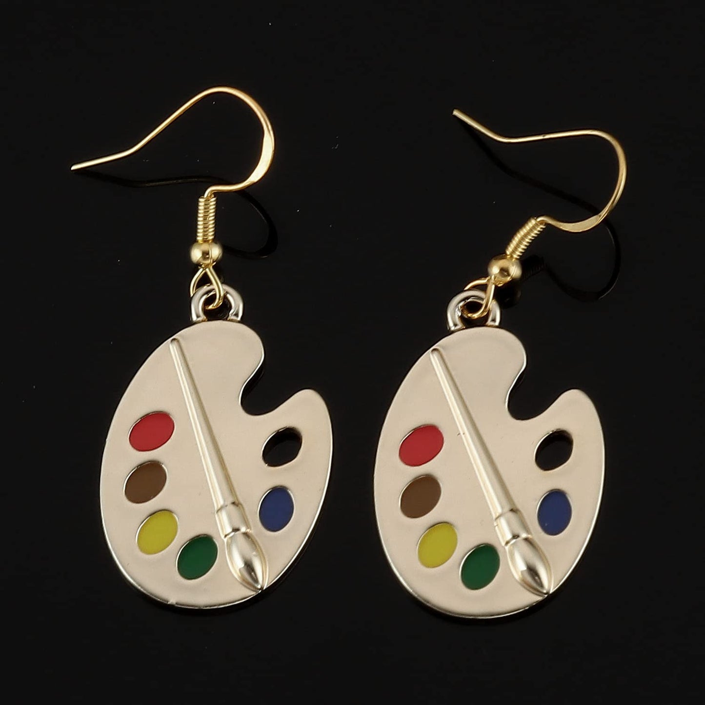 Art Teacher Appreciation Gifts: Earring Painters Palette Jewelry Set Teacher Earrings