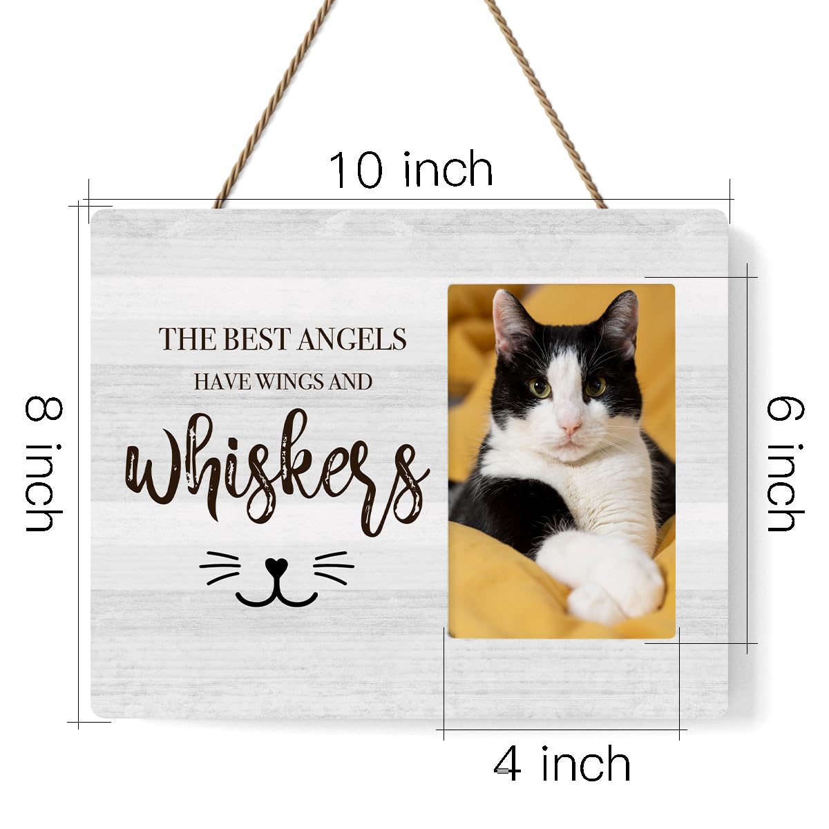 IAXIC Cat Memorial Gifts, Cat Memorial Frame To Honor And Remember Cat Iovers, Grief Gifts for Women Remembrance Decorations for Wall Desk Tabletop