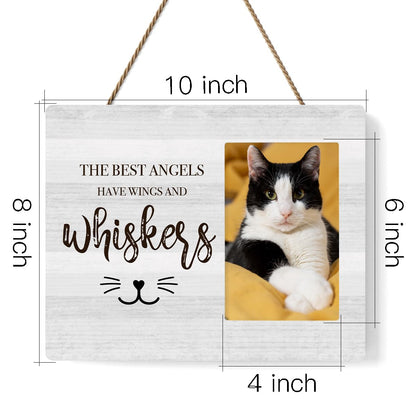 IAXIC Cat Memorial Gifts, Cat Memorial Frame To Honor And Remember Cat Iovers, Grief Gifts for Women Remembrance Decorations for Wall Desk Tabletop