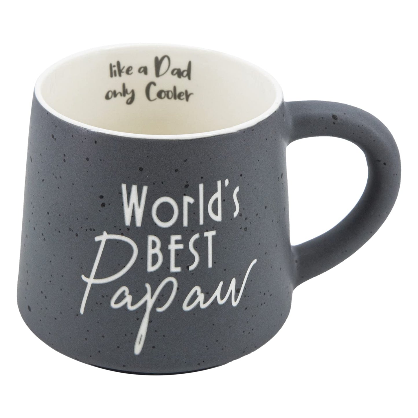 COLLECTIVE HOME - Coffee Mug, Family Ceramic Tea Cup, Funny Gift for Mother's Day/Father's Day, 16 oz, Dishwasher and Microwave Safe, World's BEST Papaw