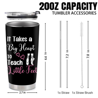 Dance Teacher Gifts, Teacher Appreciation Week Gifts, 20 oz Stainless Steel Vacuum Insulated Tumbler