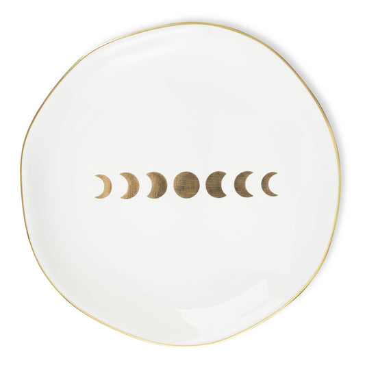 InnoBeta Witchy Gifts for Women, Moon Gifts Ceramic Jewelry Tray Decorative Trinket Dish for Rings Earrings Necklaces Bracelet Watch Keys