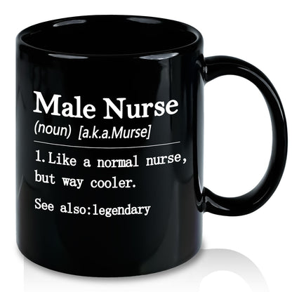 Nurses Gifts for Men Male, Like A Normal Nurse But Way Cooler Coffee Mug, Nurse Practitioner Nursing Student Nurses Week Gifts for Practitioner Graduate, 11 Oz