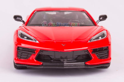 2020 Chevrolet Corvette C8 Stingray Red Timeless Legends 1/24 Diecast Model Car by Motormax 79360