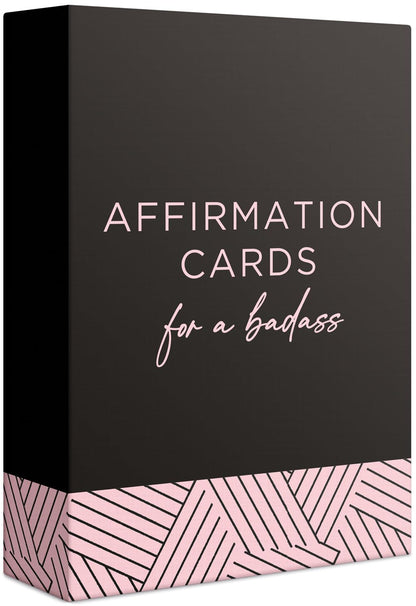 52 Badass Affirmation Cards for Women - Inspirational Gift for Her, Birthday Gifts for Women, Best Friend, Bestie, Self Care - Positive Presents for Confidence, Motivation & Daily Encouragement