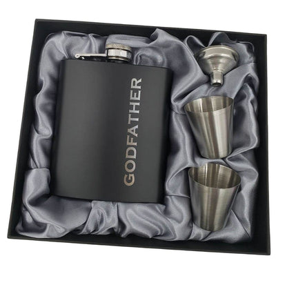 Godfather Gifts from Godchild, Godfathers Gift, Will You be my Godparents Proposal, God Parents Presents Proposal, God Father's Present, Baptism, Hip Flask Engraved (Godfather)