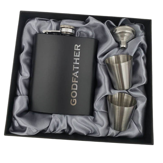 Godfather Gifts from Godchild, Godfathers Gift, Will You be my Godparents Proposal, God Parents Presents Proposal, God Father's Present, Baptism, Hip Flask Engraved (Godfather)