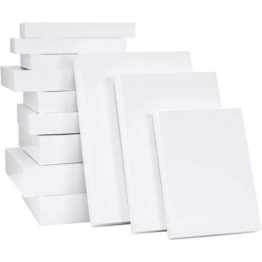 SUNCOLOR White Gift Boxes with Lids, 12 Pack Assorted Sizes (11, 14, 16 Inch) for Presents, Packaging, Storage and Shipping
