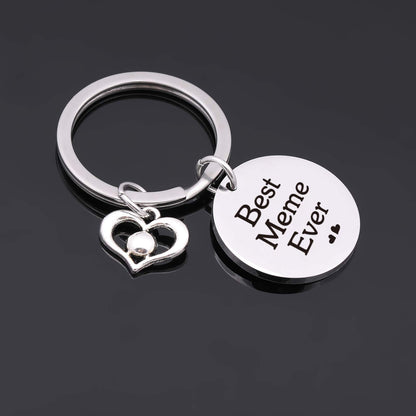 Nothers Meme Gift Grandma Gift for Grandmother Keychain for Mother Keychain Grandma Keychain Wife Gift Mom Gift Mothers Day Gift Grammy Jewelry nana Gift Best Meme Ever Gift (Best Meme Ever Keychain)