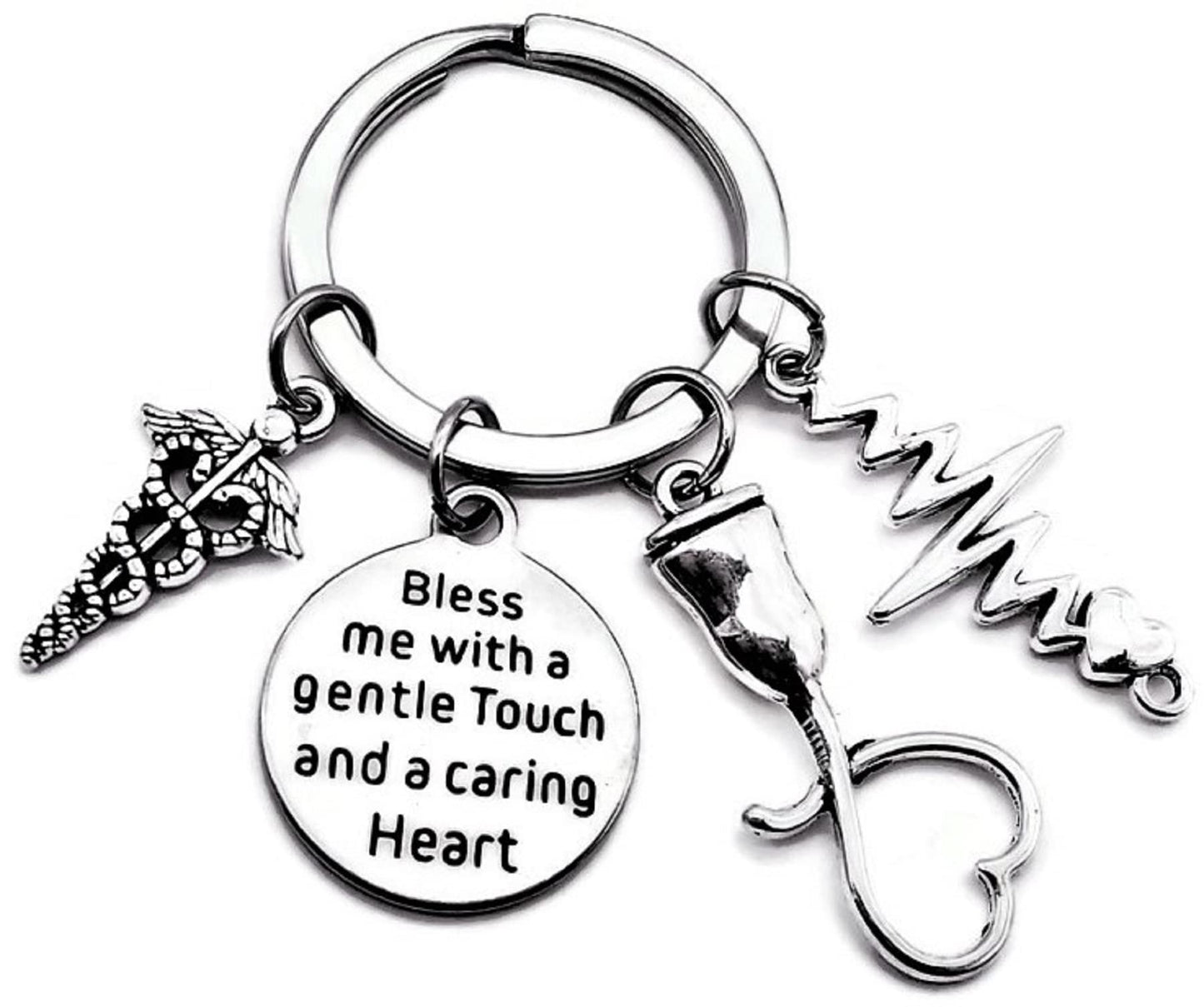 Kit's Kiss Sonographer Gift Sonographer Keychain Ultrasound Tech Gift Radiologist ECG EKG Heartbeat Doppler Charm Sonography Radiology Medical Student Graduation