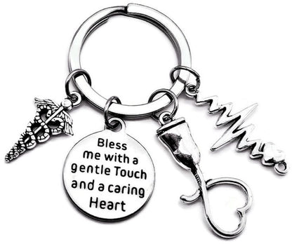 Kit's Kiss Sonographer Gift Sonographer Keychain Ultrasound Tech Gift Radiologist ECG EKG Heartbeat Doppler Charm Sonography Radiology Medical Student Graduation