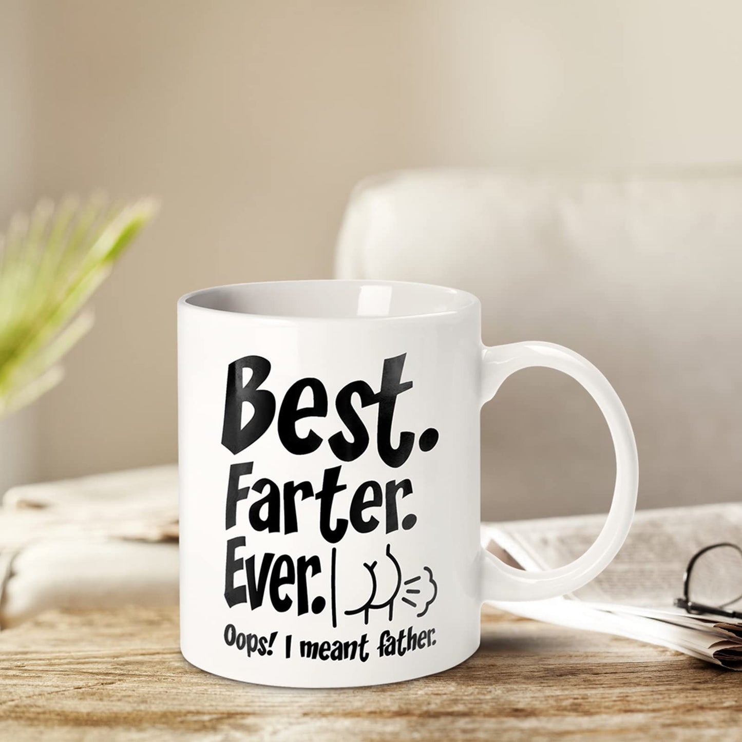 Fathers Day Funny Gifts for Husband Dad Him from Daughter Son Kids Wife - 11 OZ Ceramic Coffee Mug - Stocking Stuffers for Christmas Xmas,Birthday, Anniversary Gag Presents Ideas for PaPa Step Dad