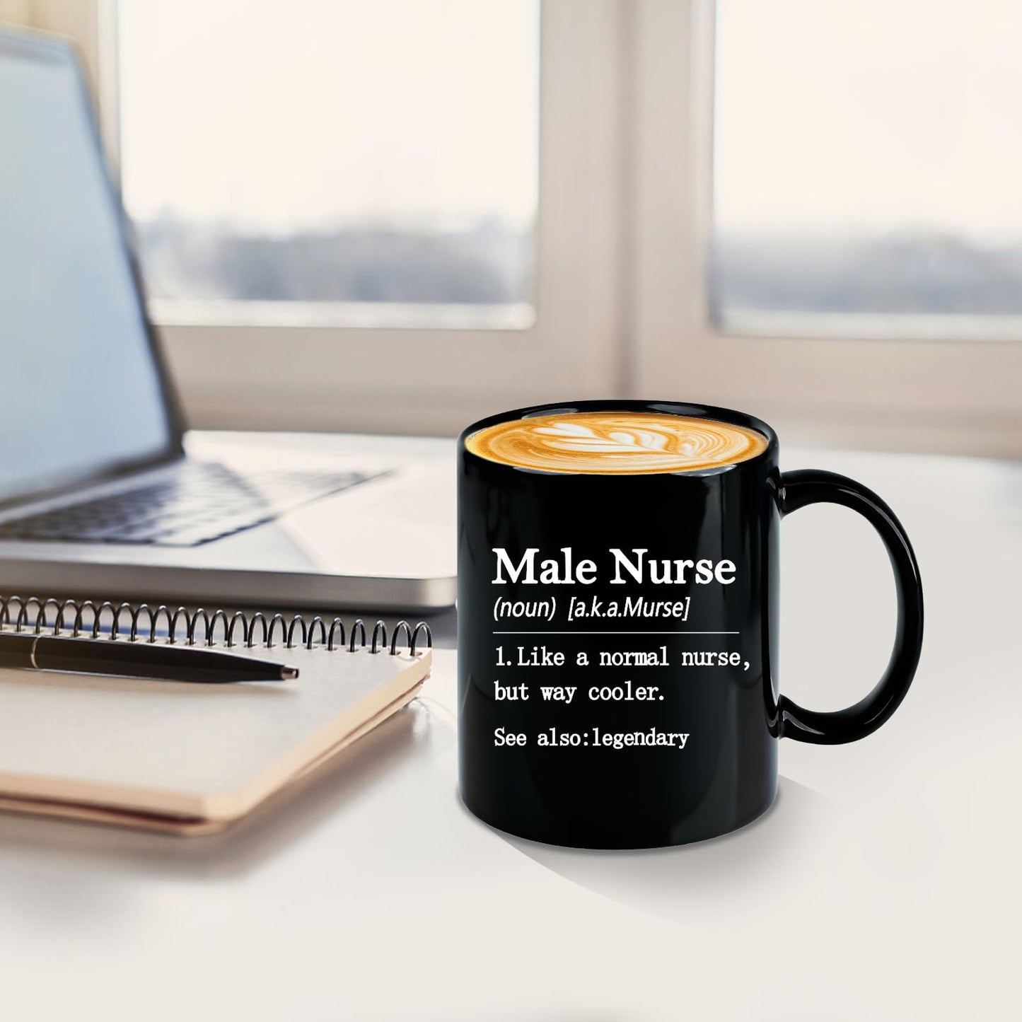 Nurses Gifts for Men Male, Like A Normal Nurse But Way Cooler Coffee Mug, Nurse Practitioner Nursing Student Nurses Week Gifts for Practitioner Graduate, 11 Oz