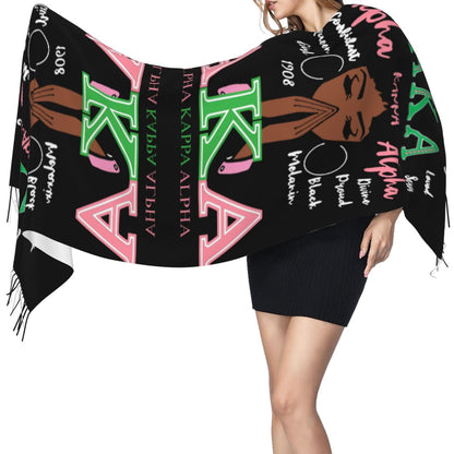 Scarf Sorority Gifts For Women Shawl Cashmere Long Large Warm With Tassel