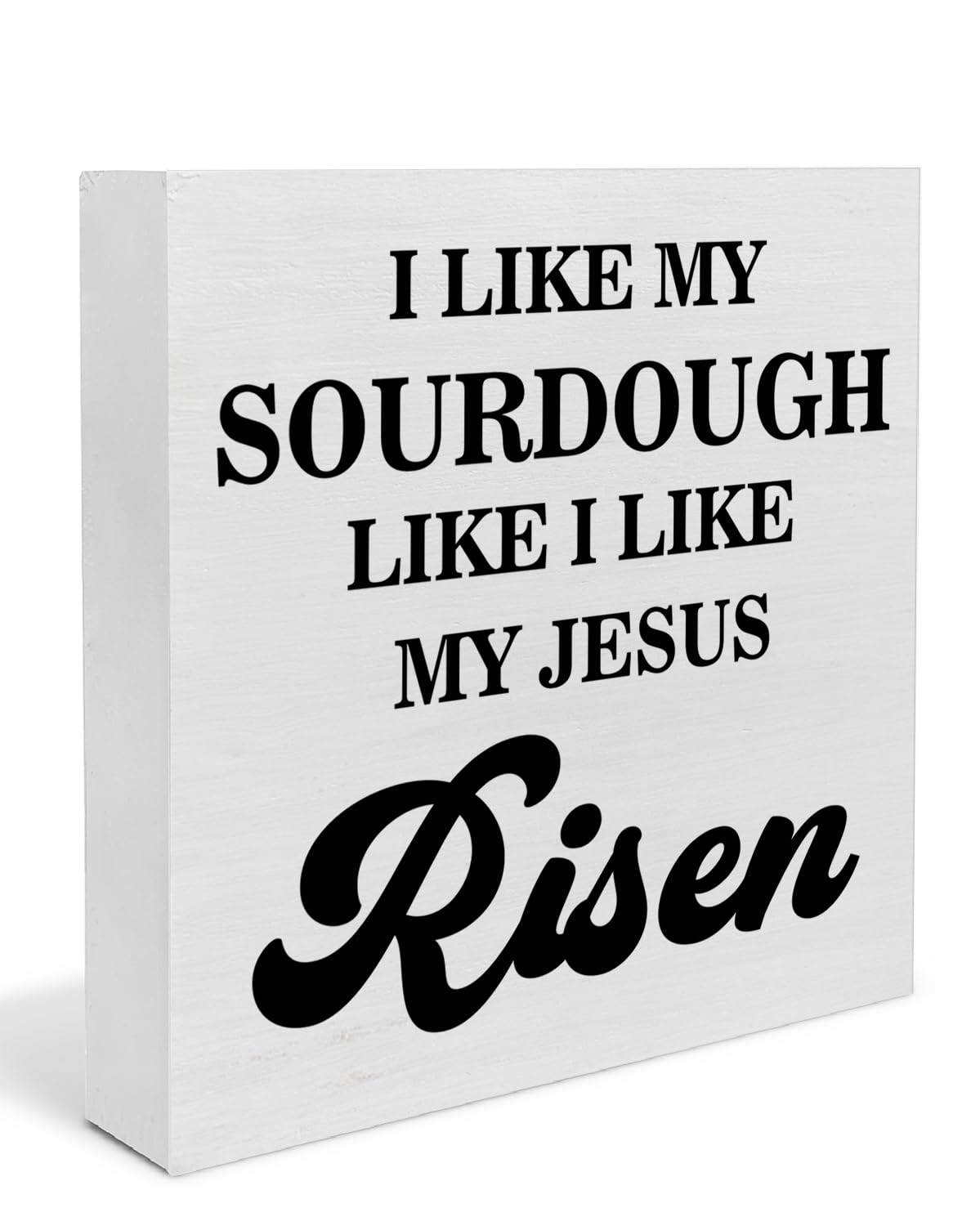 Sourdough Baking Gifts for Bakers, Funny Sourdough Kitchen Decor, Christian Baking Wooden Sign