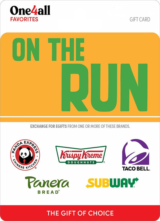 One4all On The Run Physical Gift Card - $40