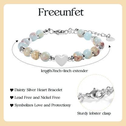 Women's Beaded Stretch Bracelets - Inspirational Sometimes You Forget You're Awesome Friendship Jewelry, Dainty Birthday Gift for Best Friends, Mom, Sister, Daughter