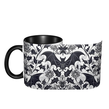 Bat Coffee Mug 11oz Ceramic Tea Cup Kitchen Decor Microwave Safe for Office and Home Novelty Christmas Gifts for Men Women