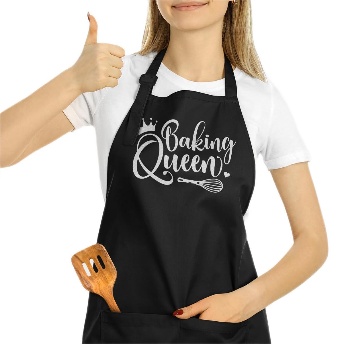 SANDJEST Funny Mens Aprons with Pockets for BBQ Grilling Cooking Grandpa Husband Apron for Birthday Christmas Father's Day