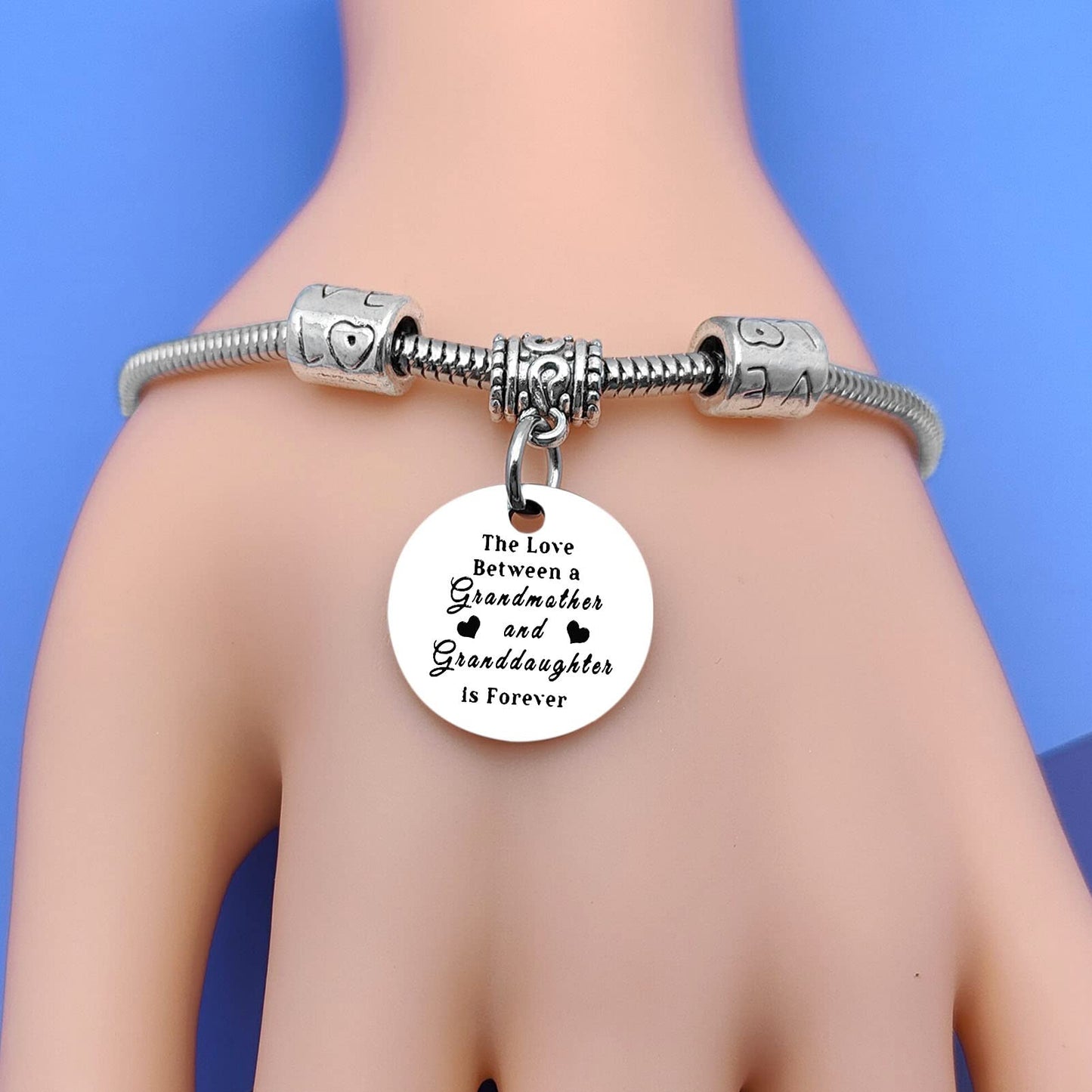 Granddaughter Gifts from Grandma Bracelet for Grandma Granddaughter Gift The Love Between Grandmother and Granddaughter is Forever Bracelet Grandma Birthday Gift from Granddaughter Christmas Gift